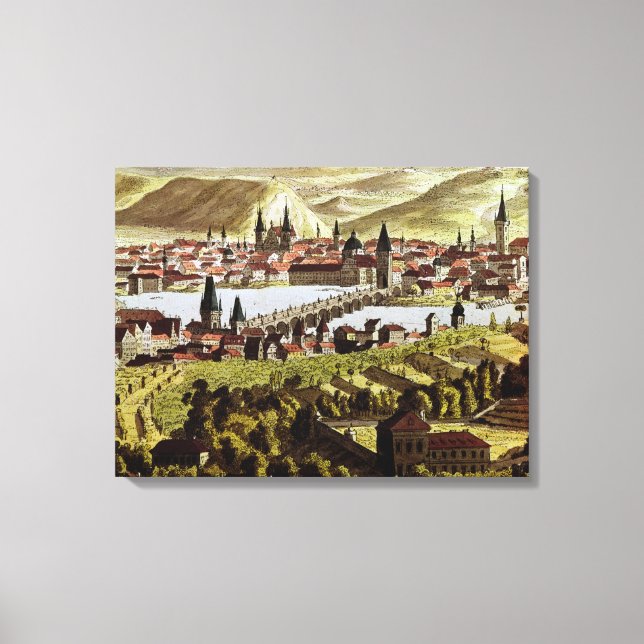 Lienzo Vista de Praga (Anverso)