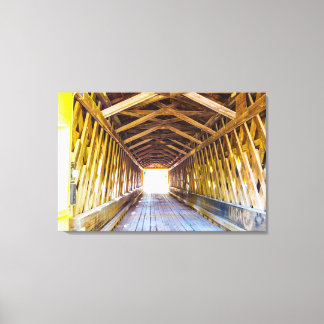 Lienzo Vista de puente cubierta