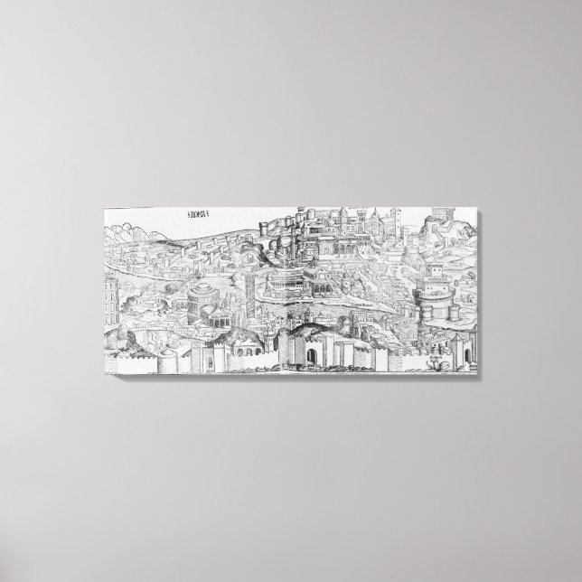 Lienzo Vista de Roma, 1493 (Anverso)
