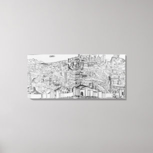 Lienzo Vista de Roma, 1493