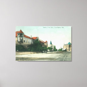 Lienzo Vista de Santa Cruz AvenueLos Gatos, CA