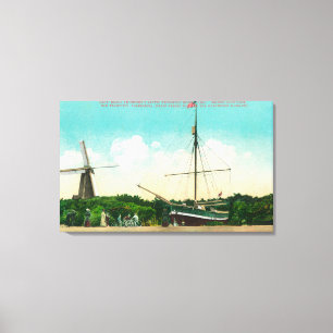 Lienzo Vista de Sloop ártico de Amundsen