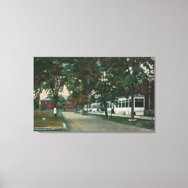 Lienzo Vista de un campamento militar estadounidense (Anverso)