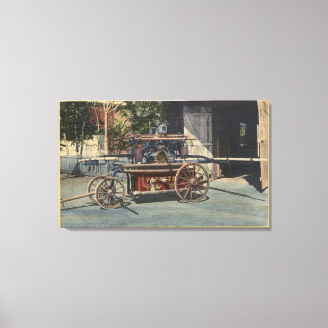 Lienzo Vista de un motor "Old Papeete" (Anverso)