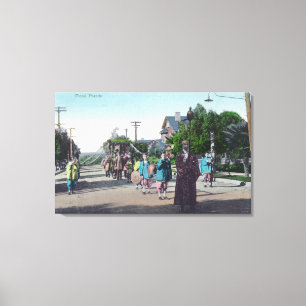 Lienzo Vista de un ParadeHollister floral, CA