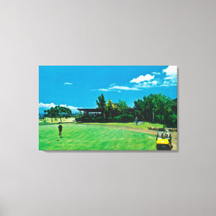 Lienzo Vista de un verde en el golf real de Kaanapali