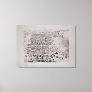 Lienzo Vista de una parte de la ciudad de Tombuctú desde