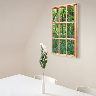 Lienzo Vista de ventana de efecto 3D de Fairtale Garden
