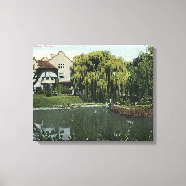 Lienzo Vista de Willow Pond (Anverso)