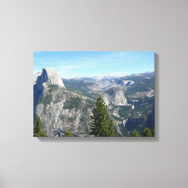 Lienzo Vista de Yosemite desde Glacier Point, CA (Anverso)