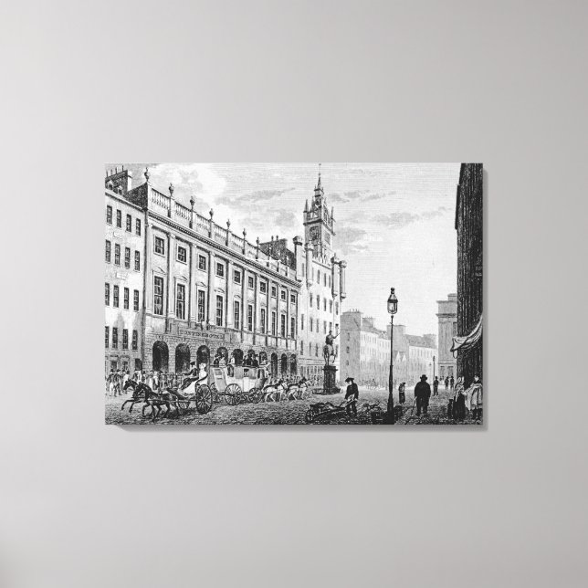 Lienzo Vista del ayuntamiento, Exchange, Glasgow (Anverso)