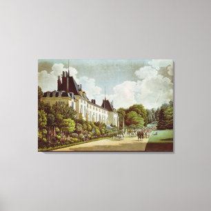 Lienzo Vista del castillo francés de la Malmaison