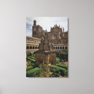 Lienzo Vista del claustro mudéjar