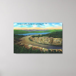 Lienzo Vista del corte de roca en el águila de observació