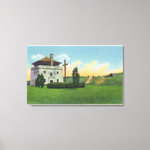 Lienzo Vista del cuerpo de Garde en castillo francés