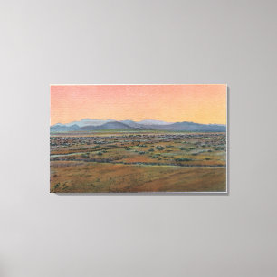 Lienzo Vista del desierto de Mohave