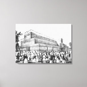 Lienzo Vista del exterior del palacio cristalino