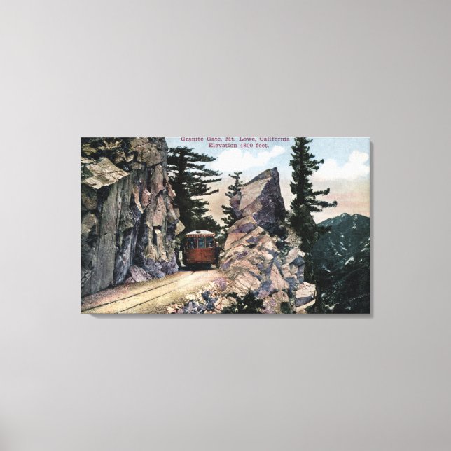 Lienzo Vista del Ferrocarril de la Puerta de Granito (Anverso)