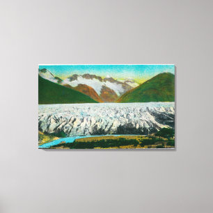 Lienzo Vista del glaciar de la chaqueta de punto, cerca