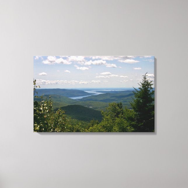 Lienzo Vista del Gran Lago Sacandaga desde el Monte Hadle (Anverso)