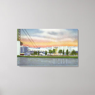 Lienzo Vista del Grupo Eléctrico, 1934 World's