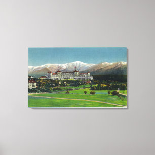 Lienzo Vista del hotel del Mt Washington, gama