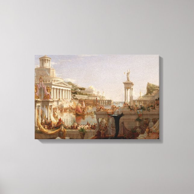 Lienzo Vista del Imperio Romano (Consumo del Imperio) (Anverso)