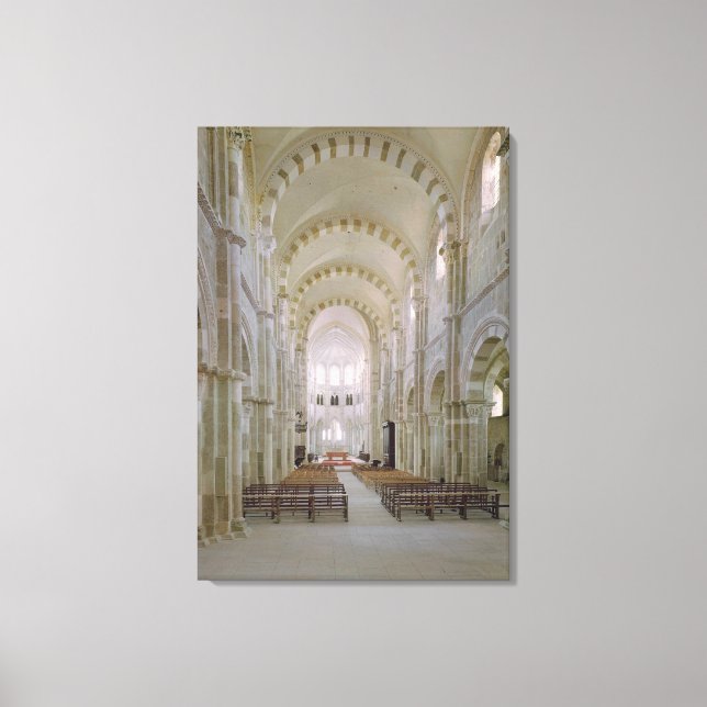 Lienzo Vista del interior de la nave, c.1120-50 (Anverso)