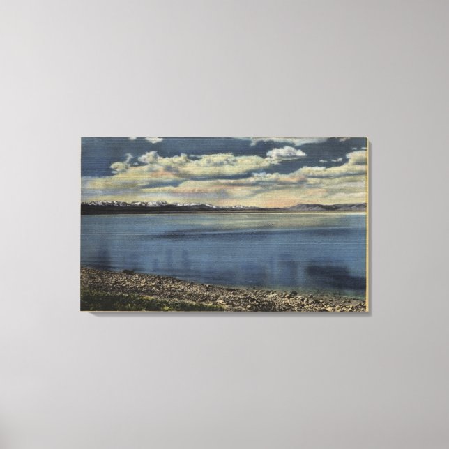 Lienzo Vista del lago Crowley (Anverso)