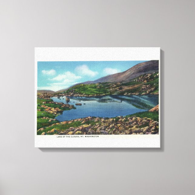 Lienzo Vista del lago de las nubes (Anverso)