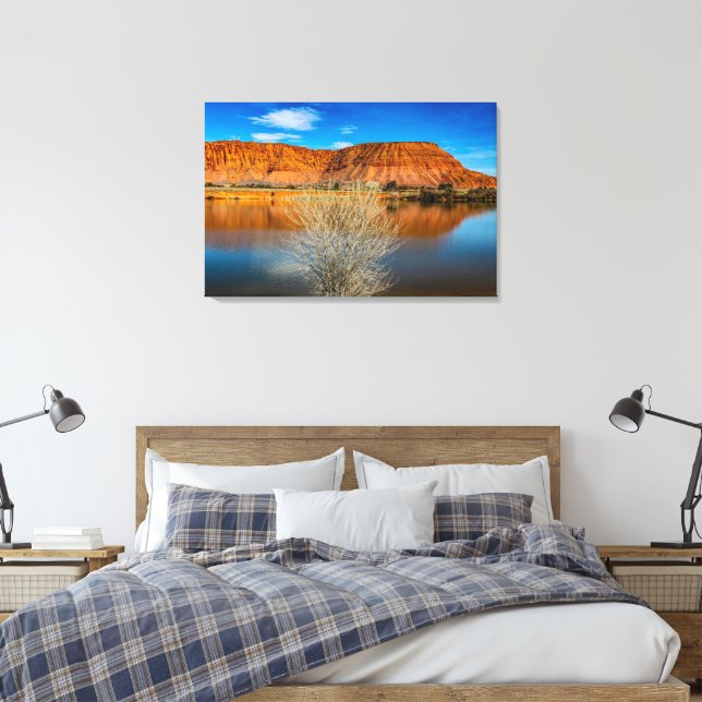 Lienzo Vista del lago Fire (Insitu(Dormitorio))