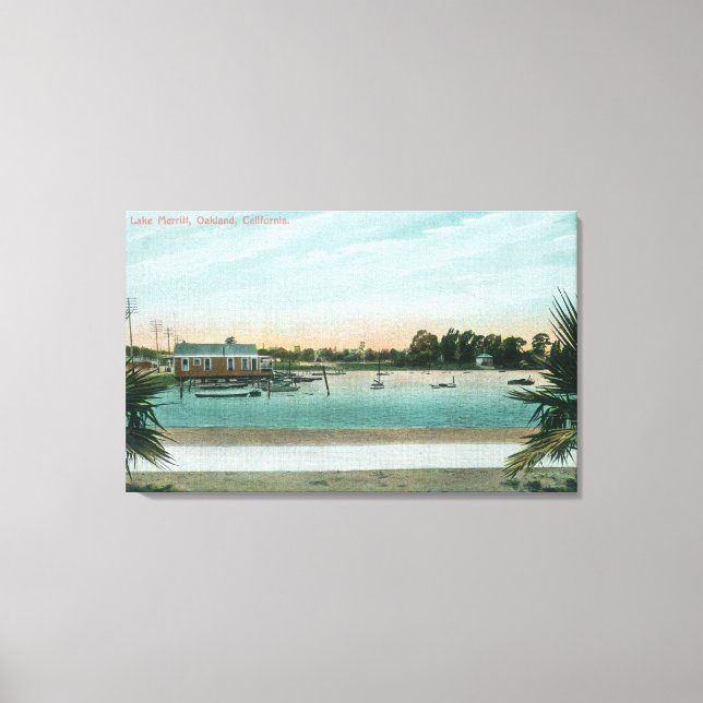 Lienzo Vista del lago MerrittOakland, CA (Anverso)