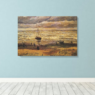 Lienzo Vista del mar en Scheveningen por Vincent van Gogh