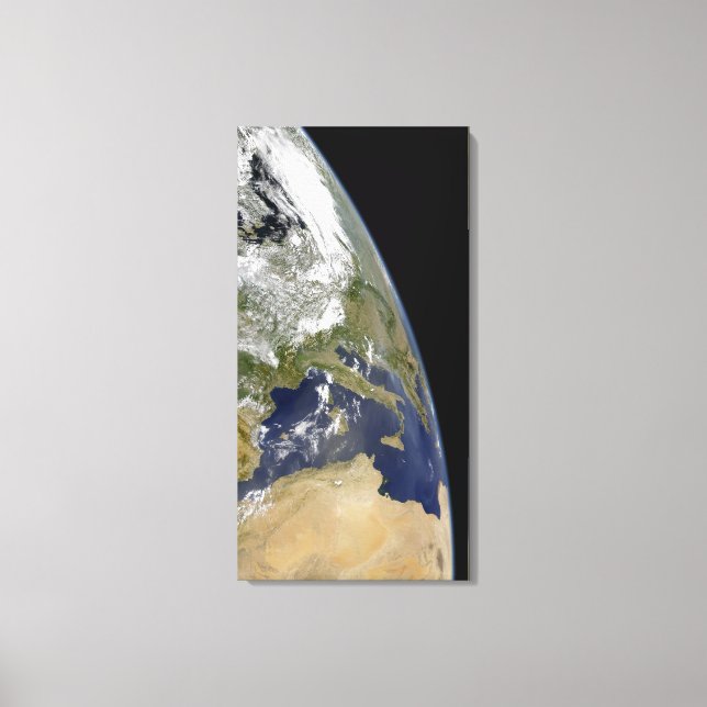 Lienzo Vista del Mediterráneo occidental (Anverso)