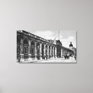 Lienzo Vista del mercado de carne de Smithfield, c.1905