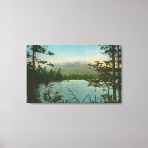 Lienzo Vista del Monte Katahdin, el pico más alto de Main