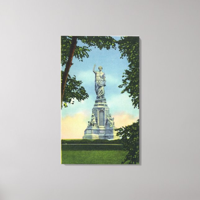 Lienzo Vista del Monumento a los Ancianos # 2 (Anverso)