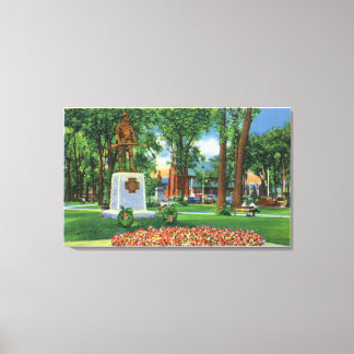 Lienzo Vista del monumento en Wisner Park