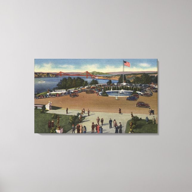 Lienzo Vista del Palacio de la Legión de Honor (Anverso)