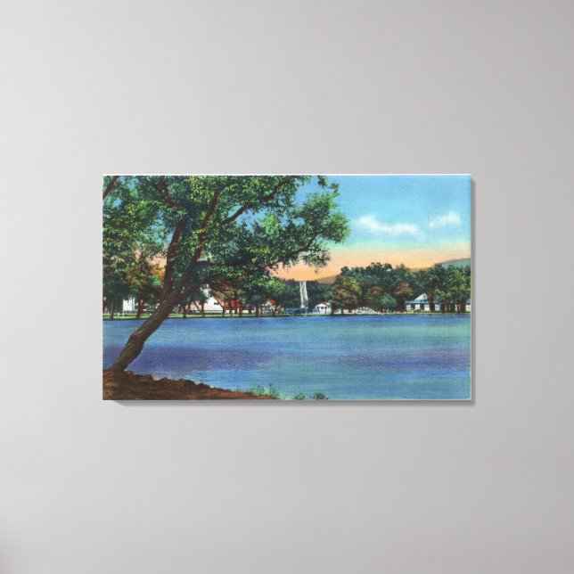 Lienzo Vista del parque Eldridge (Anverso)