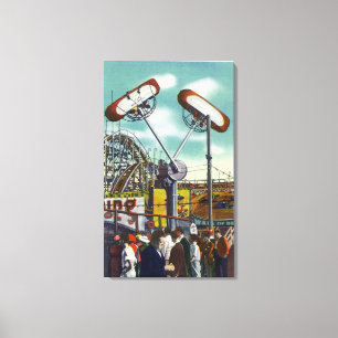 Lienzo Vista del paseo del Lazo-o-Avión # 2