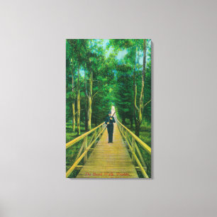 Lienzo Vista del paseo marítimo en el Presidio