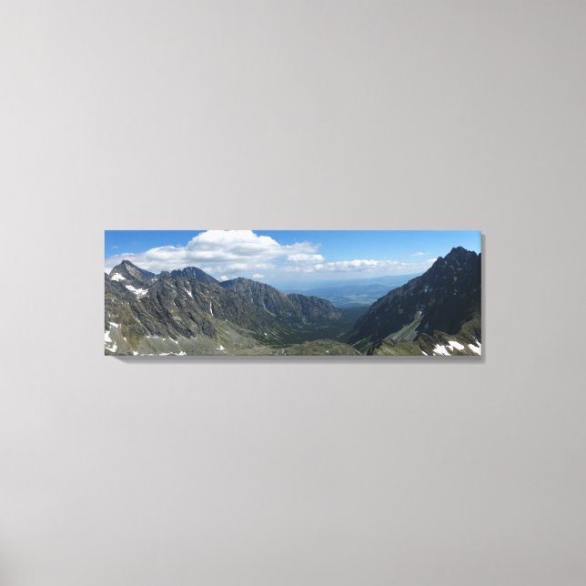 Lienzo Vista del paso de Koprowa, Tatras (Anverso)
