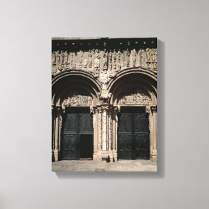 Lienzo Vista del pórtico de las Platerias