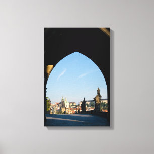 Lienzo Vista del puente Carlos en Praga