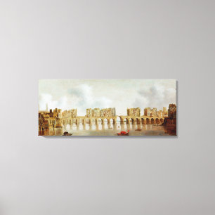 Lienzo Vista del puente de Londres, c.1632 (aceite en el