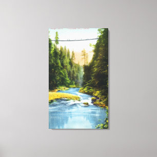 Lienzo Vista del Puente de Suspensión de Capilano # 2