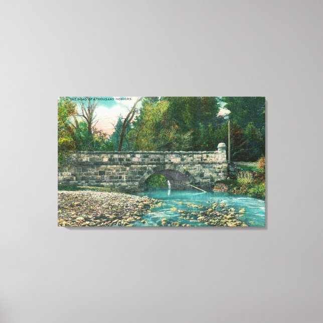 Lienzo Vista del Puente del Condado de NapaNapa, CA (Anverso)