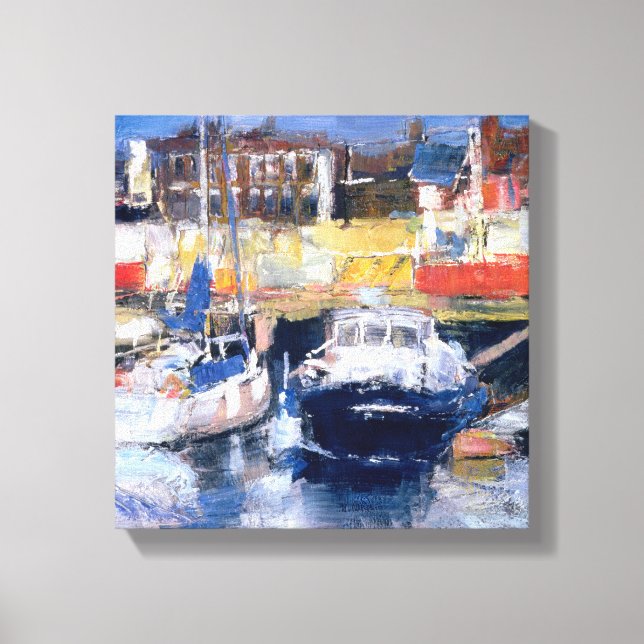 Lienzo Vista del puerto de Lowestoft (Anverso)