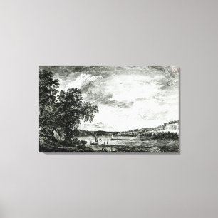 Lienzo Vista del río del Hudson de Pakepsey